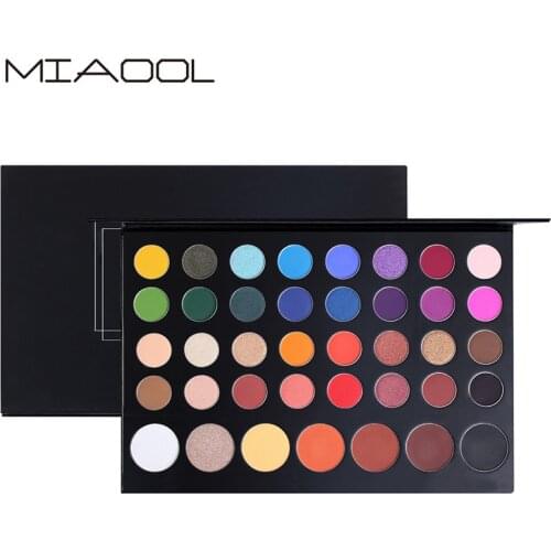 Miaool New Products 39 Color Pearly Lustre Matte Mixed Eyeshadow Waterproof And Sweatproof Not Smudge Makeup Palette