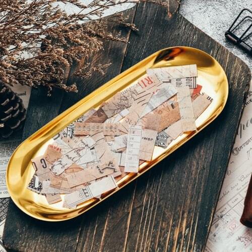 70 Pcs Words Number Label Vintage Stickers Junk Journal Ephemera Coffee Flower Washi Stickers DIY Album Scrapbooking Material