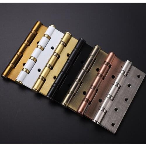 Stainless steel flat hinge thickened mute bearing hinge folding 5 inch door hinge wood door hinge hardware