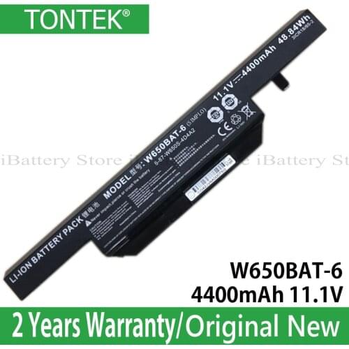 Genuine W650BAT-6 Battery For Clevo K590C-I3 K610C-I5 K710C-I7 G150SG K5 Gigabyte P15 V2 P15F V3 Q2556 Series