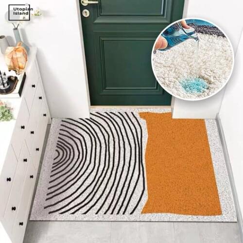 Furry Mat For Children Fluffy Bath Mat Plush Entrance Door Mat Stripe Carpet For Living Room Modern Nordic Carpet Room Rugs