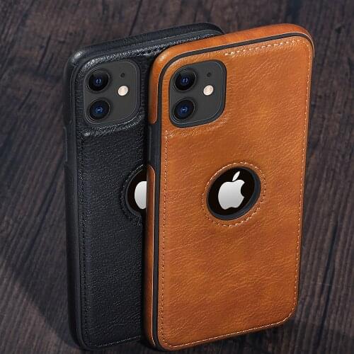 Retro Leather Cell Phone Case For iPhone 11 11Pro Max XR X XS XS Max 11Pro 7 8 Plus Anti-knock Soft TPU Shell Back Cover