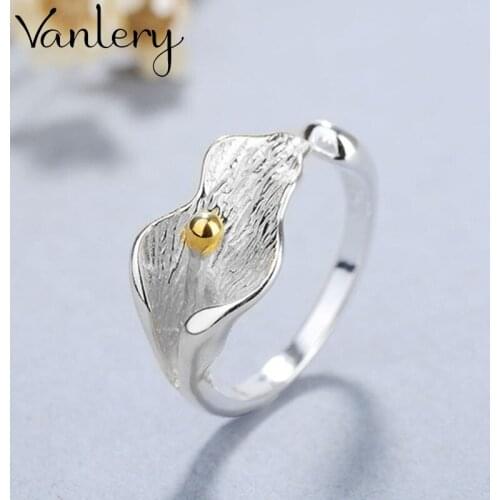 Luxury Brand Flower Rings For Women Wedding Statement Jewelry Valentines Gifts Lover Finger Ring