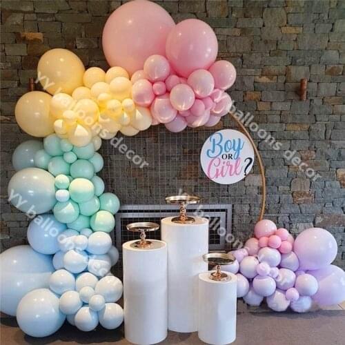 Happy New Year Macaron Pastel DIY Balloons Garland Arch Kit Baby Shower Wedding Bridal Birthday Party Ballon Kit Decoration