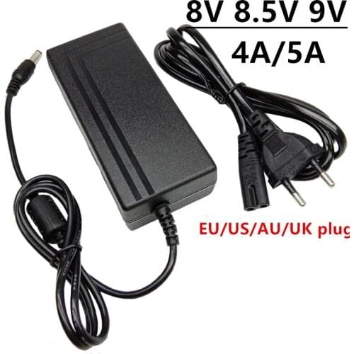 8V 8.5V 9V 4A 5A universal AC 100-240V DC 8 8.5 9 volt Power Adapter power supply switching ac/dc adaptor EU US UK AU plug