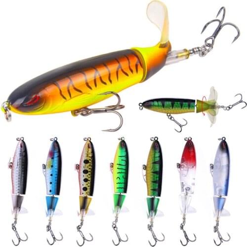 Elenxs Rotating Tail Wobbler Lures Bass Freshwater Artificial Fishing Hard Bait 3d Eyes Crankbait Lures