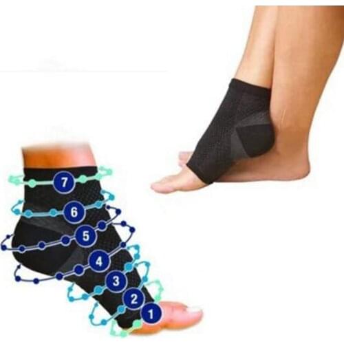 1 Pair Foot angel anti fatigue outerdoor men socks compression Breatheable foot sleeve Support Socks Men Brace Sock