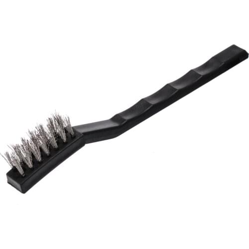 1pc Mini Stainless Steel Rust Brush Brass Cleaning Polishing Detail Metal Brush Wire Toothbrush Household Cleaning Tools