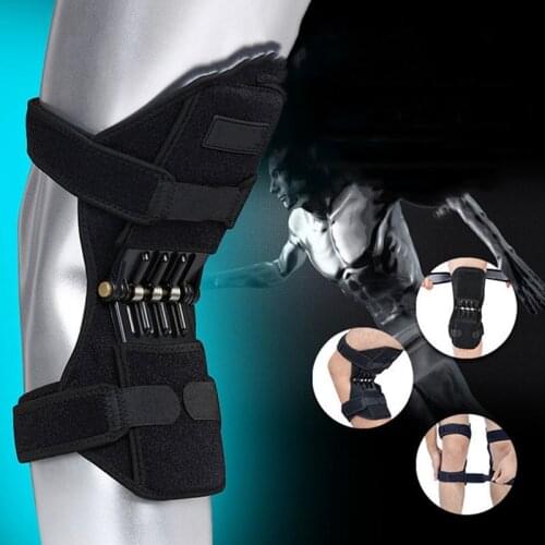 1PC knee brace support Knee Protector Rebound Power leg Knee Pads booster brace Joint support stabilizer Spring Force