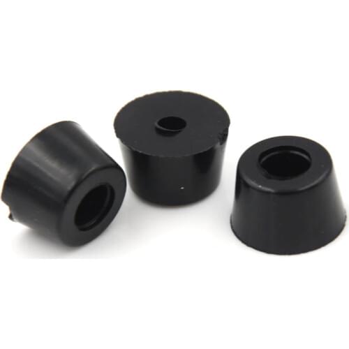 10Pcs Circular Black Rubber Foot Bumpers 17 x 10mm Durable Instrument Case Non-slip Cabinet Instrument Box Case