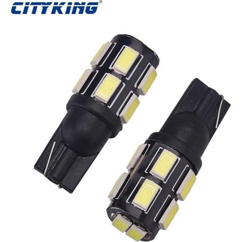 10 x Auto led T10 Led Bulbs 168 194 5W5 W5W 5730 led 12SMD For Car Interior led Dome Reading Clearance Light White DC12V