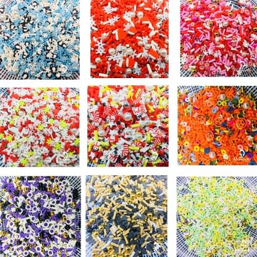20g Halloween Penguin Snowflake Mix for Resin DIY Supplies Nails Art Polymer Soft Clay Accessories DIY Sequins scrapbook shakes