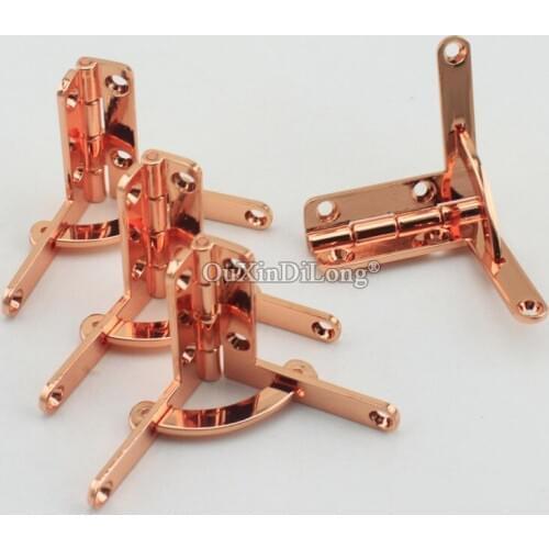 500PCS Rose Golden/Gold/Silver 30*33mm Zinc Alloy Small Quadrant Hinge for Humidor Boxes/ Cigar Case Hardware Hinges GF308