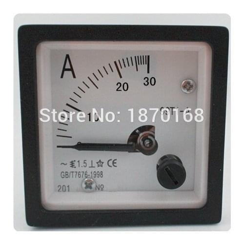 99T1 AC 0-30A 30A Analog Ammeter Panel AMP Current Meter Gauge 99T1 Amperemeter