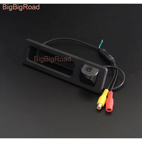 BigBigRoad For BMW 3 4 Seires X3 F25 2010-2015 3 F30 F31 F34 / 330d Touring 2012-2015 Car HD Rear View Trunk Handle Camera