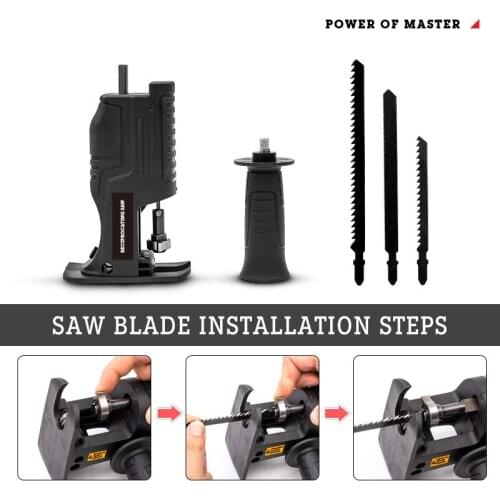 Electric Reciprocating Saw Electric Drill Modified Electric Saw Portable Wood Working Cutting Tool For Home J2Y