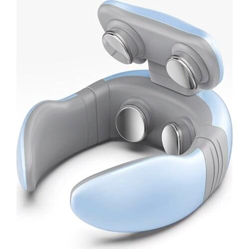 Smart 4D Electric Neck Massager Magnetic Pulse Heated Far Infrared Heating Pain Relief Cervical Massage with Remote Control