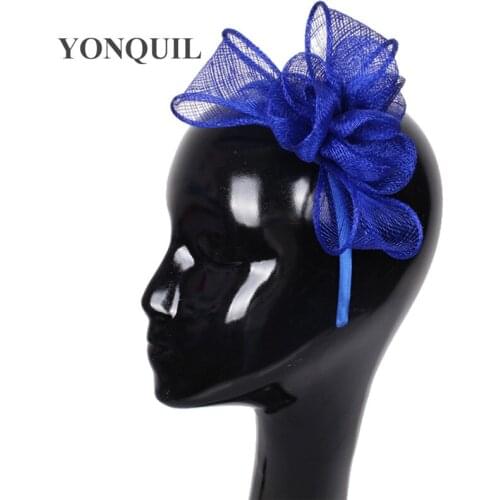 European Fascinator Wedding Hats Girls Cute Hair Accessories Black White Cocktail Headdress Brides Women Wedding Headwear