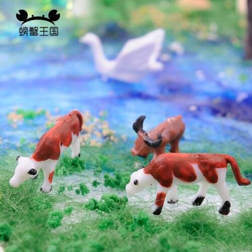 50pcs 1:87 1:150 Well Painted N HO Scale Farm Animals Cows Horses Sheep Figures Scenery Landscape Layou