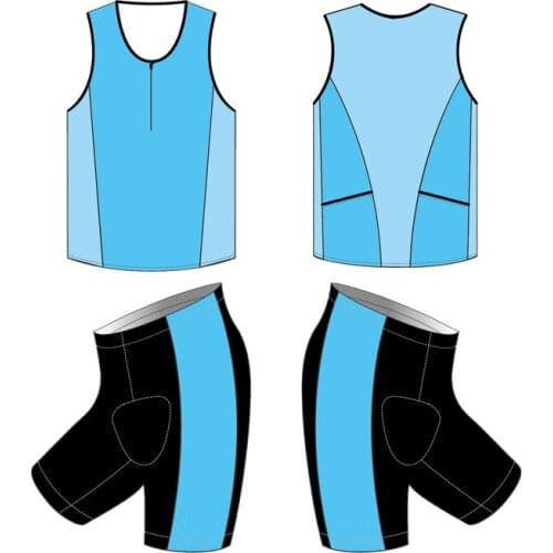 Custom-made Men/Women/Children Sleeveless Bicycle Club Bike Team Cycling Triathlon Clothing Skin suit Jersey Set Tri Suit