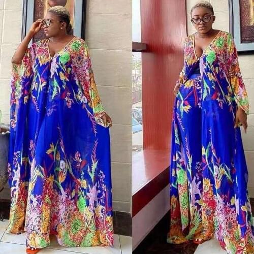 Two Piece Pant Set Women Clothes African Dresses Party Dashiki 2021 Summer Long Maxi Dress Sets Pants Suits 2 Piece Outfits