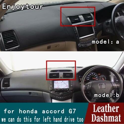 For Honda Accord G2 2002 2003 2004 2005 2006 2007 Leather Dashmat Dashboard Cover Pad Dash Mat Carpet Car Styling Accessories