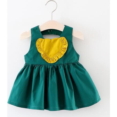 Newborn Summer Cuit Lovely Clothing Infant Kid Baby Girl Toddler Dress Princess Sleeveless Sundress