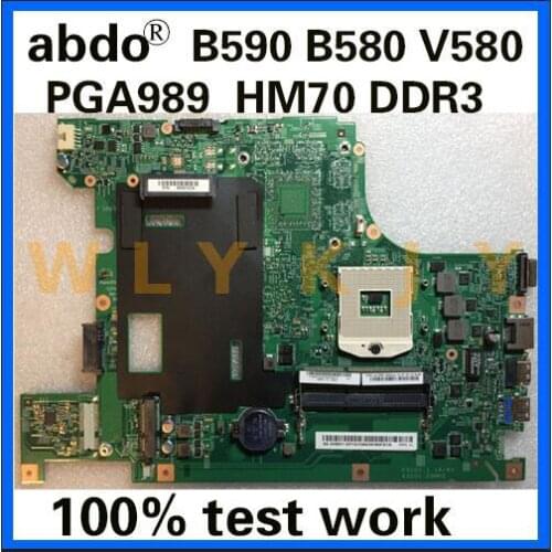 Abdo 48.4TE06.011 90002022 Motherboard for Lenovo B590 V580C B580 notebook motherboard PGA989 HM70 DDR3 100% test work