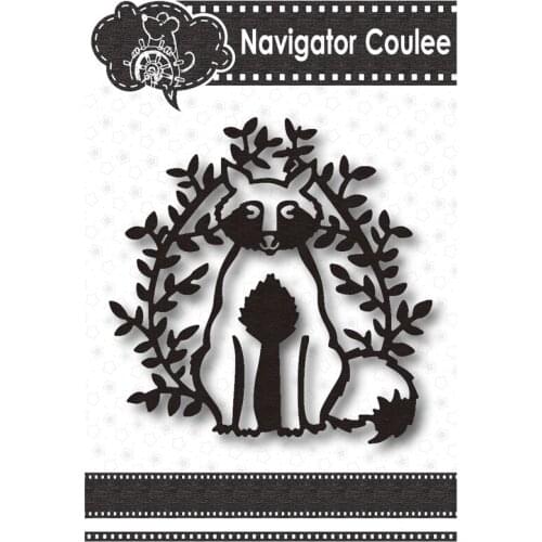 Metal cutting dies, animals, foxes, die of scrapbooks, cutting dies, craft supplies, cutting decorations, stamps and dies, 2021