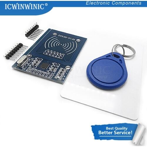 MFRC-522 RC-522 Module S50 RC522 Wireless IC RFID Fudan MFRC522 SPI Writer Reader Card Key Chain Sensor Kits 13.56Mhz For