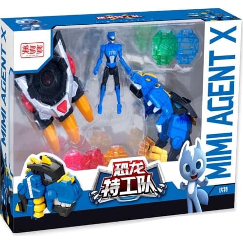 MiniForce Transformation Updated Version Action Figure Toys Agent Toys X Volt Semey Air Force Toys For Boys Gifts Blue