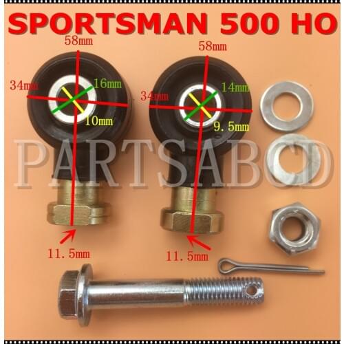 TIE ROD END KIT For POLARIS SPORTSMAN 500 HO 2006 2007 2008 2009 2010-12
