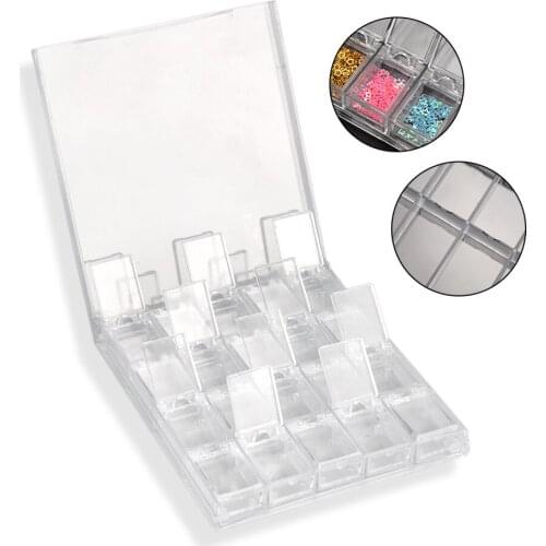 Adjustable Compartment Plastic Storage Box Practical Rings Jewelry Earring Bead Screw Holder Case Display Organizer Container