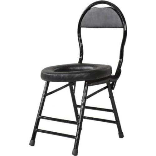 Commode - Seat Commode For Senior Adults, Handicap, Elderly, Pregnant Woman-, Folding, Portable, Toilet Chair Stool