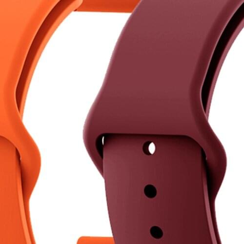 Silicone Strap for Apple watch 40mm 44mm 42mm 38mm Pulseira Sport bracelet Iwatch serie 3 4 5 6 SE Correa band apple watch strap