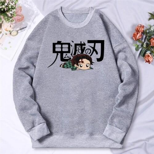 2021 Hot Sale Anime Demon Slayer Hoodie Sweatshirts Tanjirou Manga Cartoon Pullovers Spring Autumn Women Men Fashion Hoody