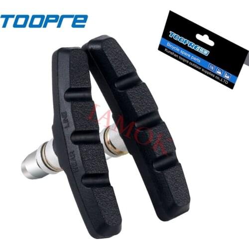 TOOPRE Road Bicycle Rubber V-Brake Brake Shoes Iamok Colour 74g Brake-Shoes Bike Parts