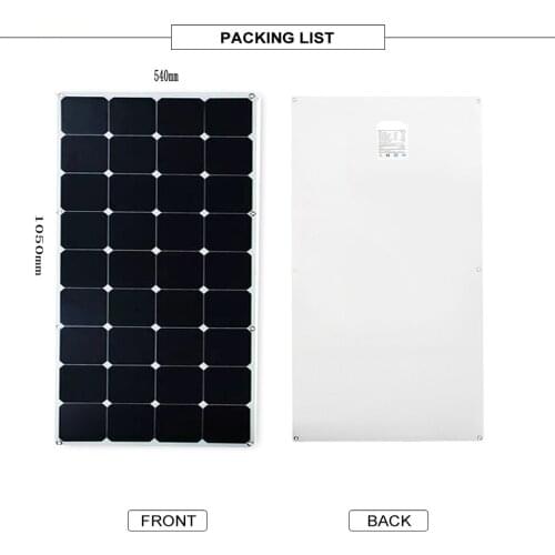 Quality A super power ETFE film solar panel 100W for 12v 18v battery charge