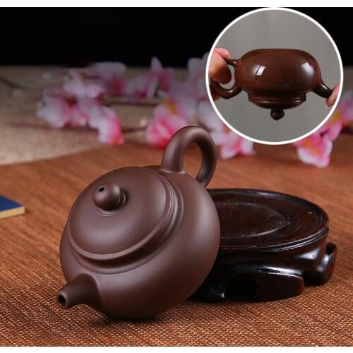 Yixing Purple Clay Pot Handmade Mud Xishi Pot Filtered Tea Teapot Ceramic Kung Fu Tea Set Exquisite Antique Small Teapot