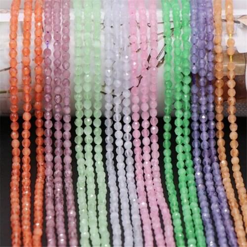 Jewellery Stone Crystal Opal 2-3mm Faceted Loose Beads Small Beaded Charms Jewelry Making DIY Bracelet Necklace Accessories 15