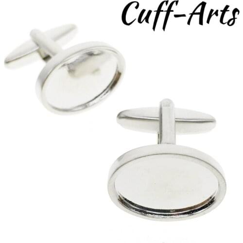 Cufflinks For Arts & Crafts, Gems, Cabochon, Weddings & 19*14*3mm Outside 16.5*12*1mm Inside DIY Jewelry C20008
