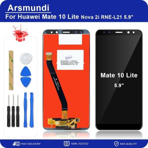 For Huawei Mate 10 Lite LCD Display + Touch Screen Digitizer Assembly For Huawei Mate 10Lite Nova 2i RNE-L21 5.9" Screen