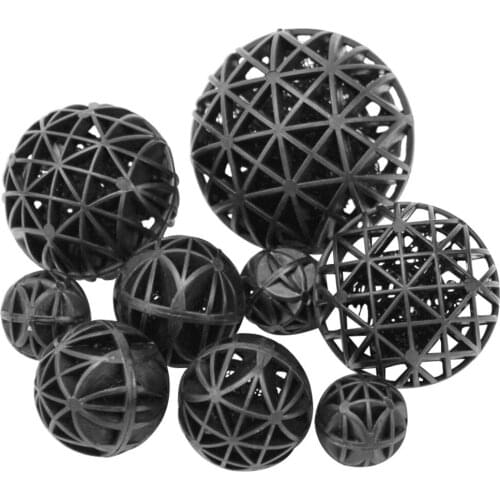 100pcs 36mm Fish Tank Aquarium Bio Balls Filter Media Wet/dry Koi Fish Pond Reef Air Pump Canister Clear Water Biological Ball