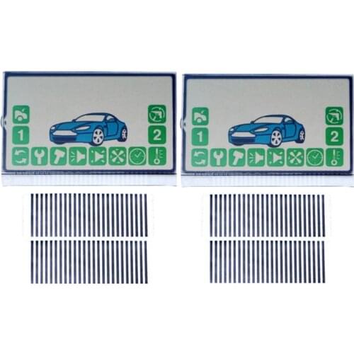 Wholesale 2PCS/lot Russian A92 Lcd display flexible cable for Starline A92 A94 Remote Control Keychain A92 lcd Zebra Stripes