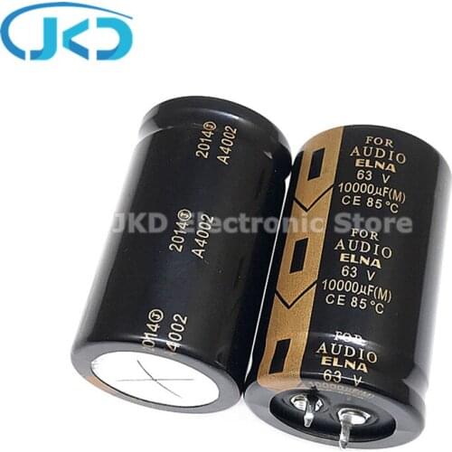 2PCS NEW ELNA FOR AUDIO 63V10000UF 30X50mm LAO series Supercapacitor La5 63V 10000UF Hifi For Filter Amplifier 10000UF/63V