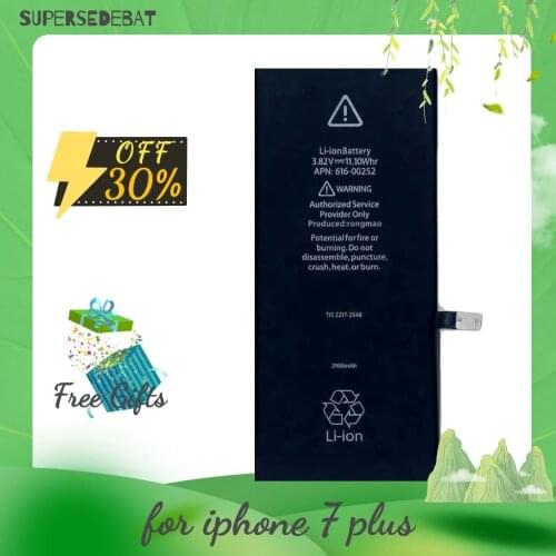 0 cycle 2900mah for iphone 7 plus Battery Replacement Bateria for iphone 7 plus Batterie Rechargeable Batteries Pilas With Tool