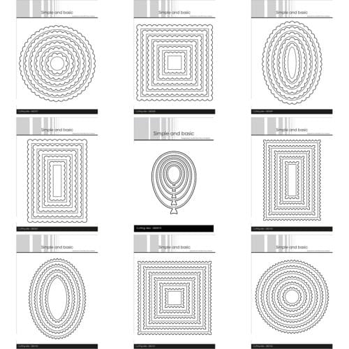 AliliArts Metal Cutting Dies Frames diy Scrapbooking Photo Album Decorative Embossing PaperCard Crafts Die