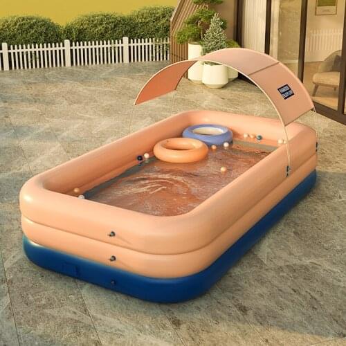 210CM/ 260CM 3 Layer Automatic Inflatable Swimming Pool household adult children large outdoor sunshade swimming pool with shed