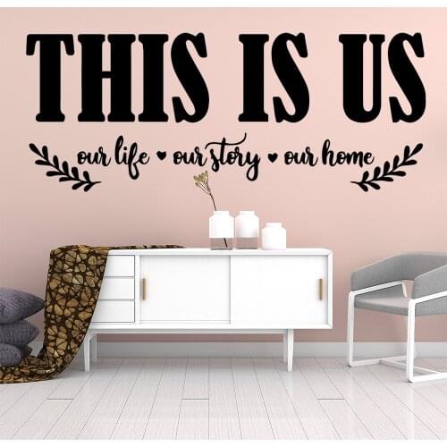 Free Shipping Quotes This Is Us Self Adhesive Vinyl Waterproof Wall Decals For Kids Rooms Nursery Room Decor Art Mural