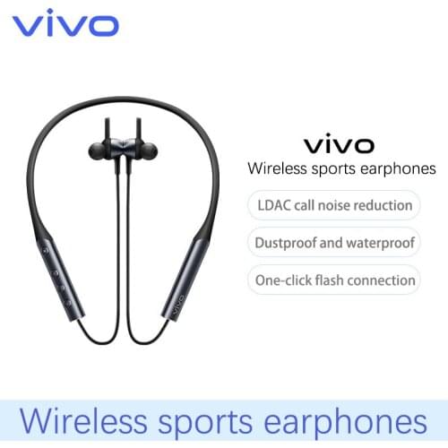 Vivo wireless sports headset X30X27X50 sports bluetooth headset running hanging neck iqoo pro nex3 dark gray